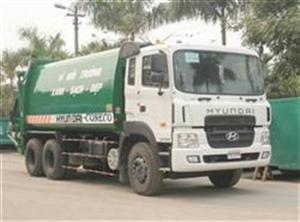 Xe cuốn ép chở rác 22 khối Huyndai