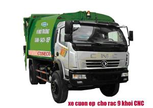 Xe cuốn ép chở rác 9 khối Dongfeng