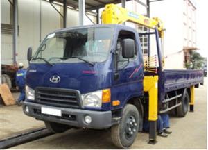 Xe tải gắn cẩu Hyundai HD72