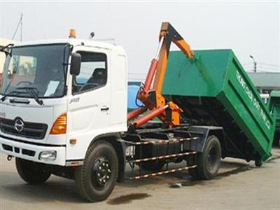 Xe chở rác thùng rời 9 khối Hino