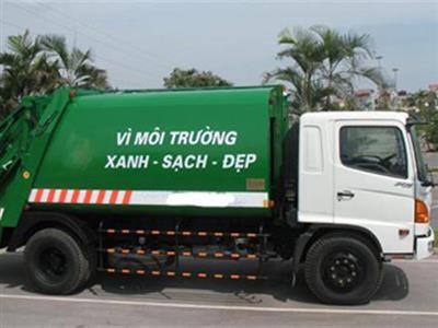Xe cuốn ép chở rác 9 khối Hino