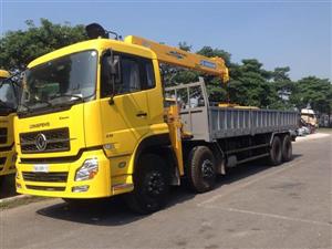 Xe tải Dongfeng 4 chân gắn cẩu 10 tấn SOOSAN