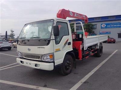 Xe tải Chiến Thắng gắn cẩu 3 tấn Unic URV343