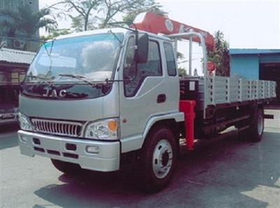 Xe tải 2 chân JAC gắn cẩu UNIC URV344
