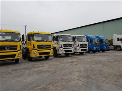 Giá xe tải thùng, 3 chân, 4 chân, 8 tấn, 9 tấn Dongfeng Hoàng Huy