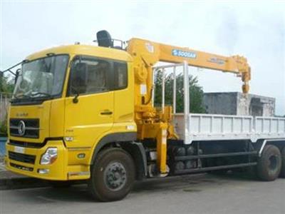 Xe tải Dongfeng 3 chân gắn cẩu 7 tấn SOOSAN