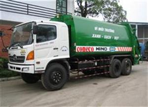 Xe cuốn ép chở rác 22 khối Hino