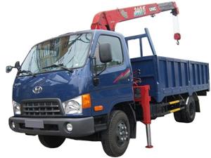 Xe Hyundai Đồng Vàng Gắn Cẩu Unic