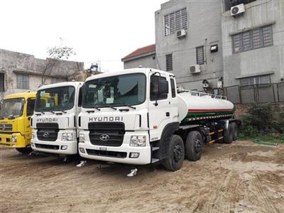 Xe téc nước 4 chân 18 khối Hyundai