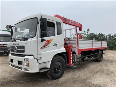 Xe 2 chân Dongfeng Hoàng Huy gắn cẩu 5 tấn Unic