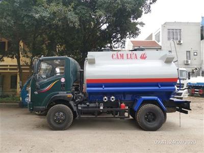 Xe téc xăng dầu 7 khối 2 cầu Dongfeng
