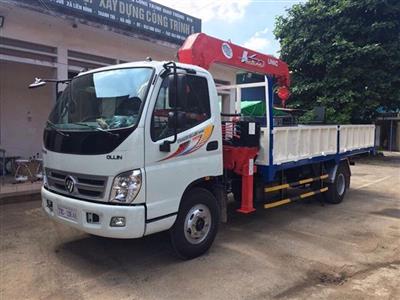 Xe tải ollin 700B gắn cẩu 3 tấn 5 đốt URV375