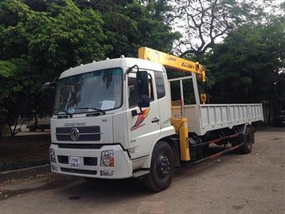 Xe tải 9 tấn Hoàng Huy gắn cẩu 6 tấn Soosan