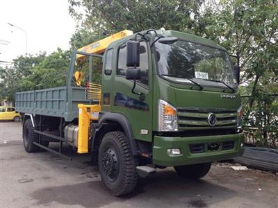 Xe tải gắn cẩu Soosan 5 tấn 2 cầu trường giang